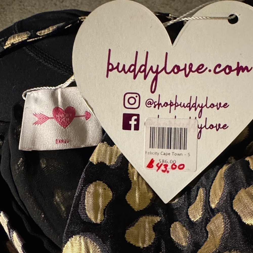 Buddy Love Puff Sleeve Body Suit Size Large NWT - Picture 3 of 4